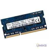 Оперативная память для ноутбука SoDIMM DDR3L 4GB 1600 MHz Hynix (HMT451S6BFR8A-PB)
