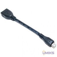 Кабель Extradigital OTG USB 2.0 AF - Micro USB M, 0.1m, 28 AWG, Hi-Speed (KBO1623)